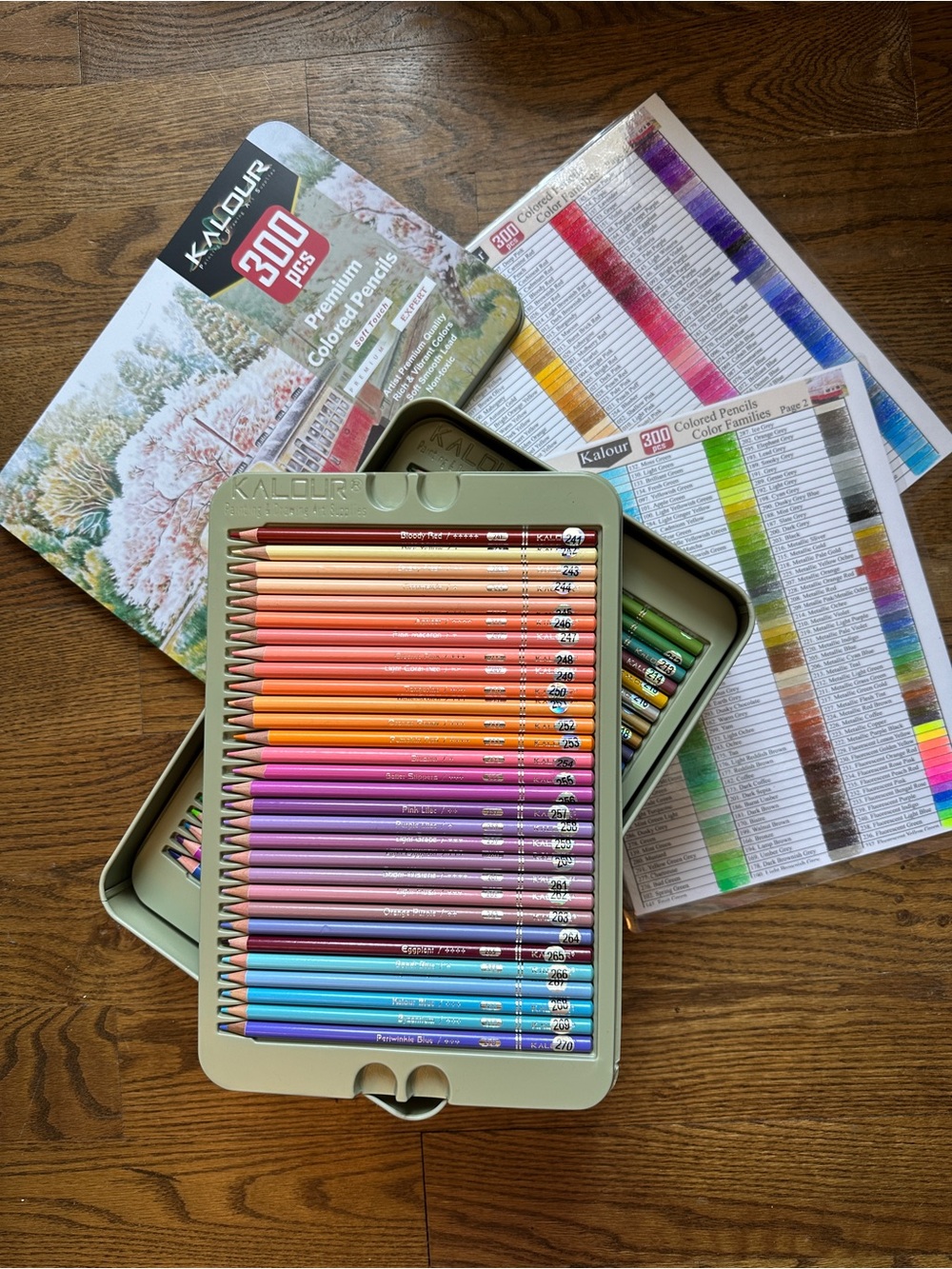 KALLOUR 300 Colored Pencil Set - Assorted Bright Colors